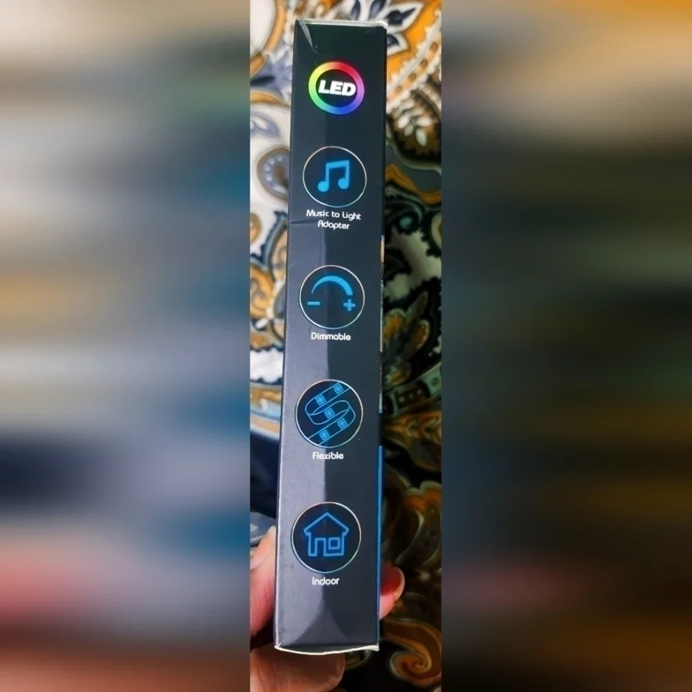 Aura Plug-in 6.5 Ft. LED Strip Light With Sound Sync LED Sound Sync